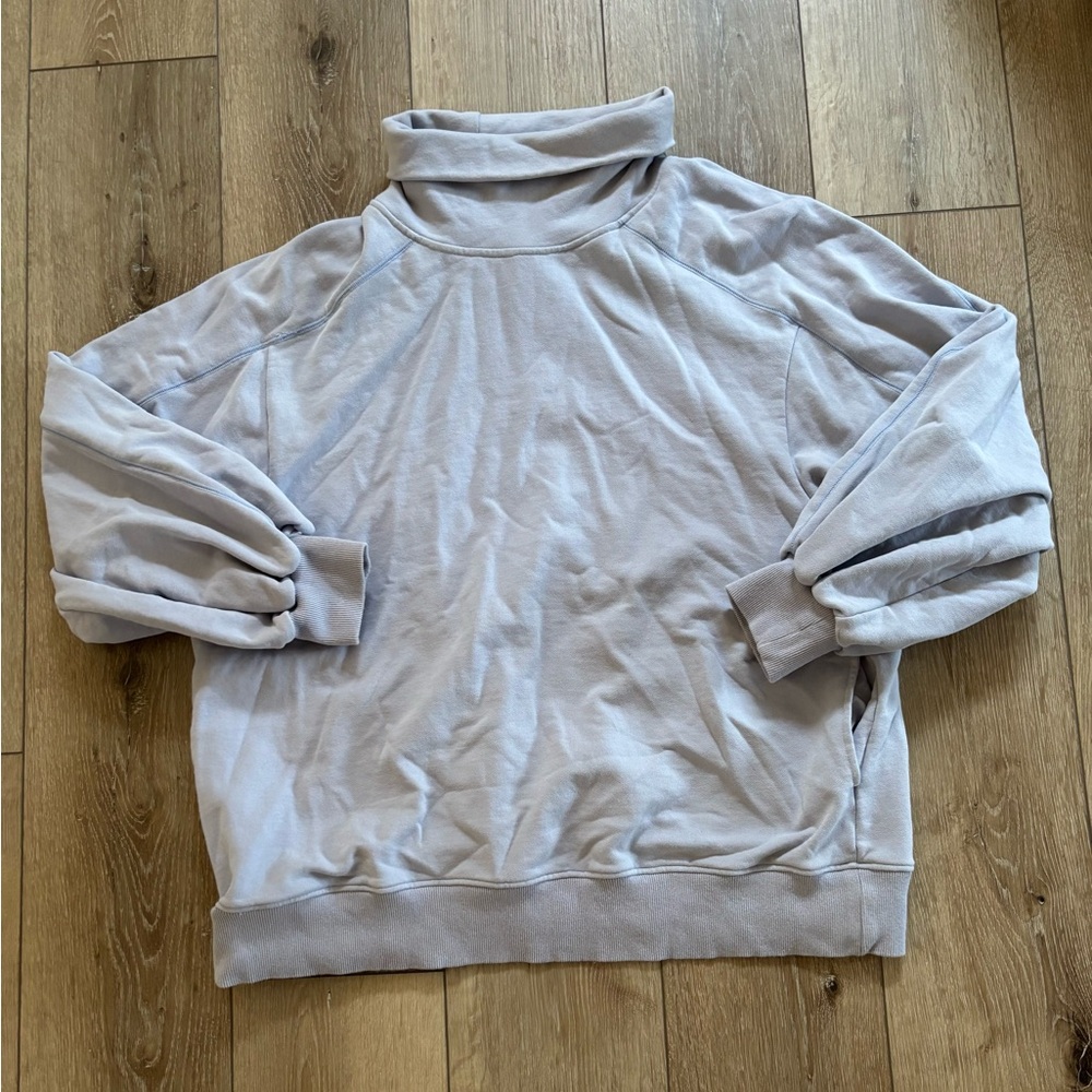 Gentle Herd balloon sleeve mock neck